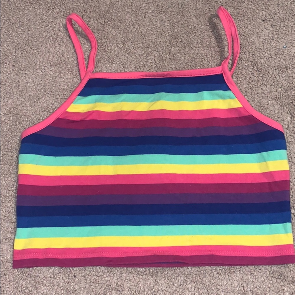 Forever 21 Rainbow Crop-top 🌈